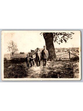 Metamora IL "Midget" Raymond Schneider Prop. Kids RPPC Real Photo Postcard c1910
